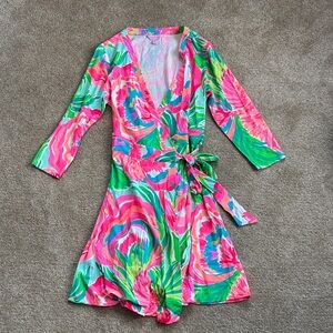Lily Pulitzer Vibrant Floral Wrap Dress